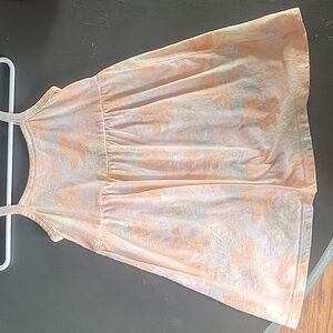 Toddlers tropical spaghetti strap dress